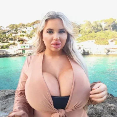 Biggest boobs on the beach