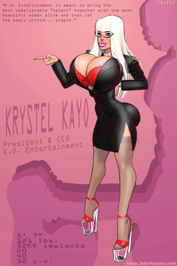 Krystel Kayo big tit blonde bimbo cartoon