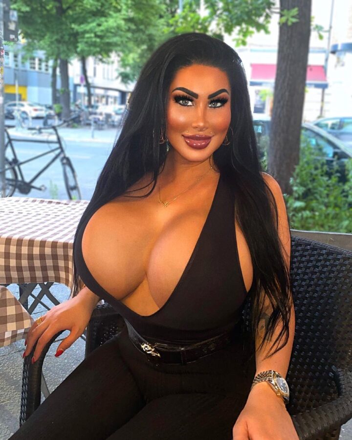 Fuck doll with huge fake boobs