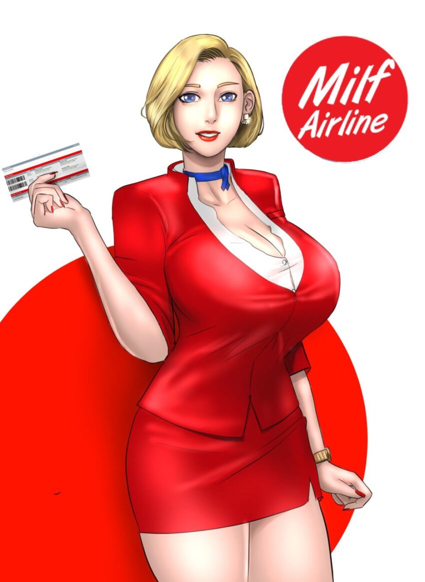 Milf airline adult cartoon comic 1