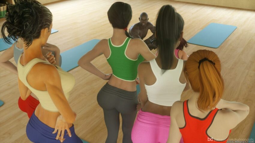 Yoga ballon doll 3d adult art 12