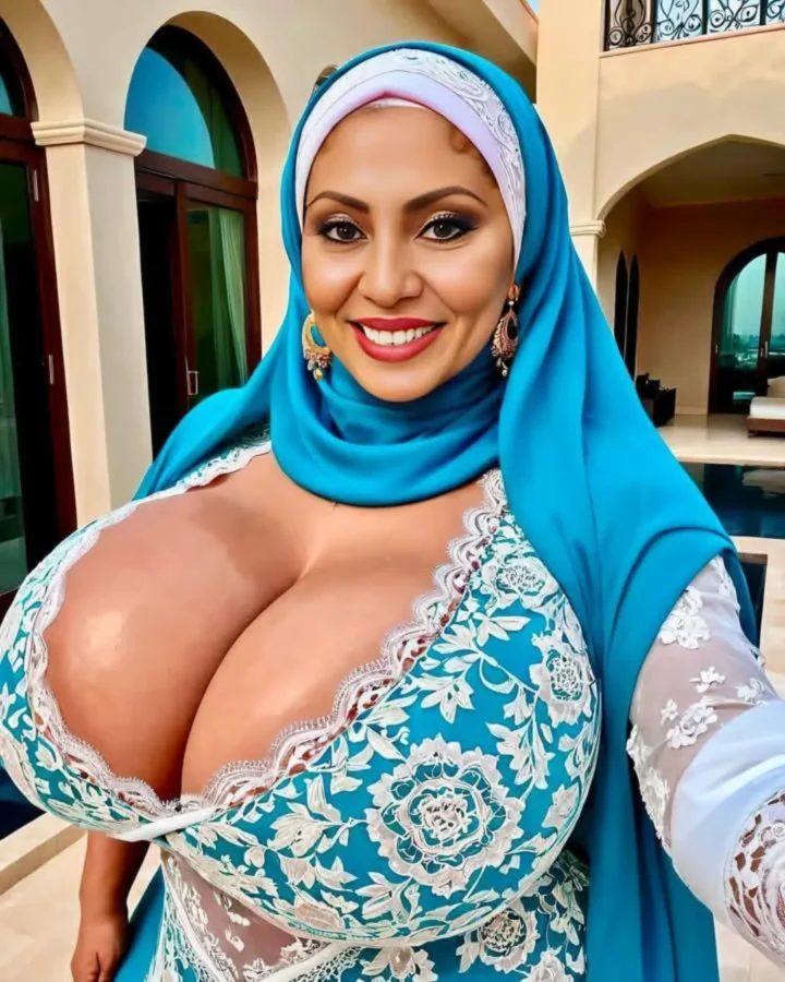 Turkish Arab muslim milf with huge boobs selfie picture